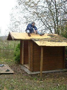 Abbau des Hauses in Porta Westfalica